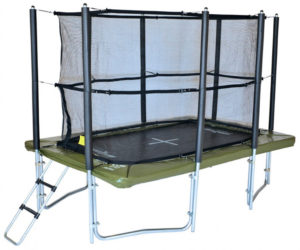 12ft x 8ft XR 360 Rectangular Trampoline With Enclosure And Ladder