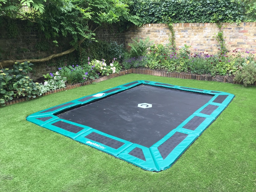 10ft By 6ft Capital In Ground Trampoline, Rectangle Trampoline In Ground