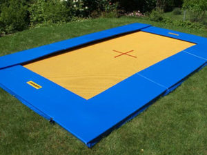 sunken trampoline in ground trampoline